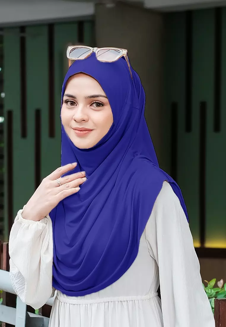 HIJAB INSTAN FATHIA - ROYAL BLUE
