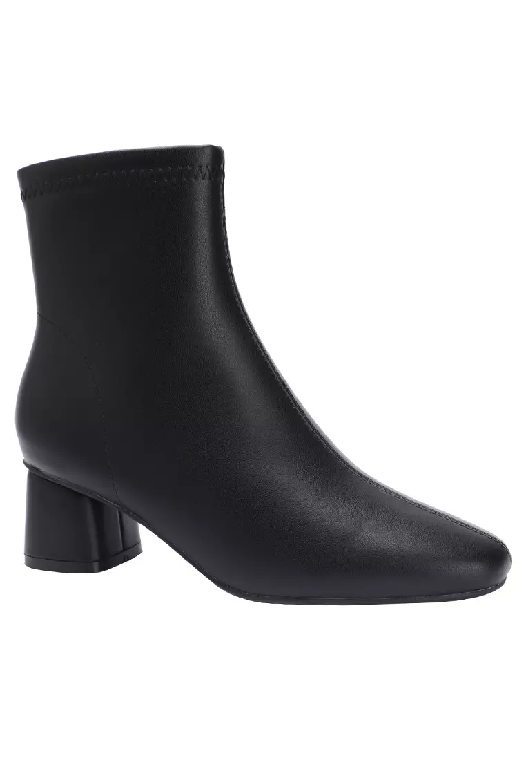 Discount on Twenty Eight Shoes  shoes - SKU: Synthetic Leather Mid Ankle Boots 2150-1