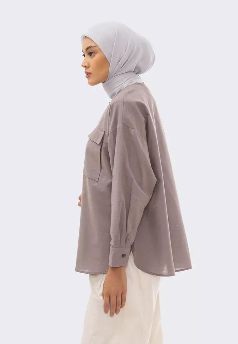 Ria Miranda Dark Grey Ariell Top