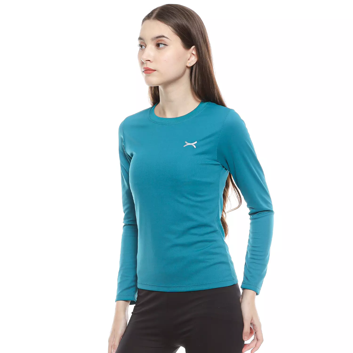 Long Sleeves Running Tee Flexrun series Dark Tosca
