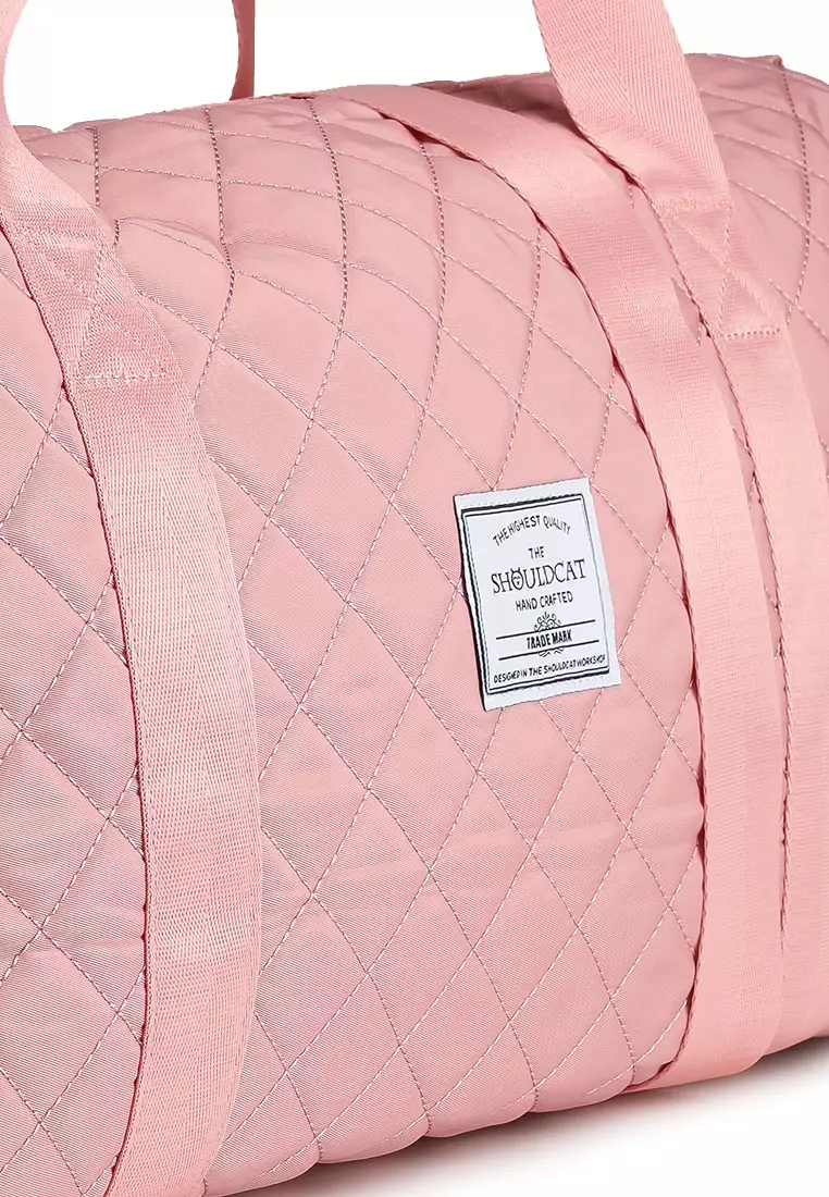 Quilted Travel Duffle Gym Bag with Pouch