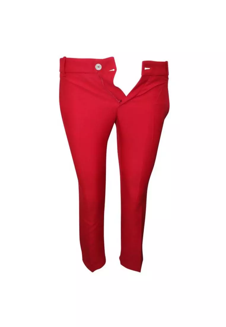 Red on sale ladies trousers