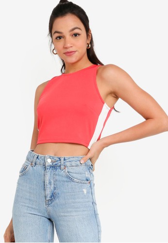 Jual Something Borrowed Co Ord Racer Cut Fitted Crop Top Original Zalora Indonesia