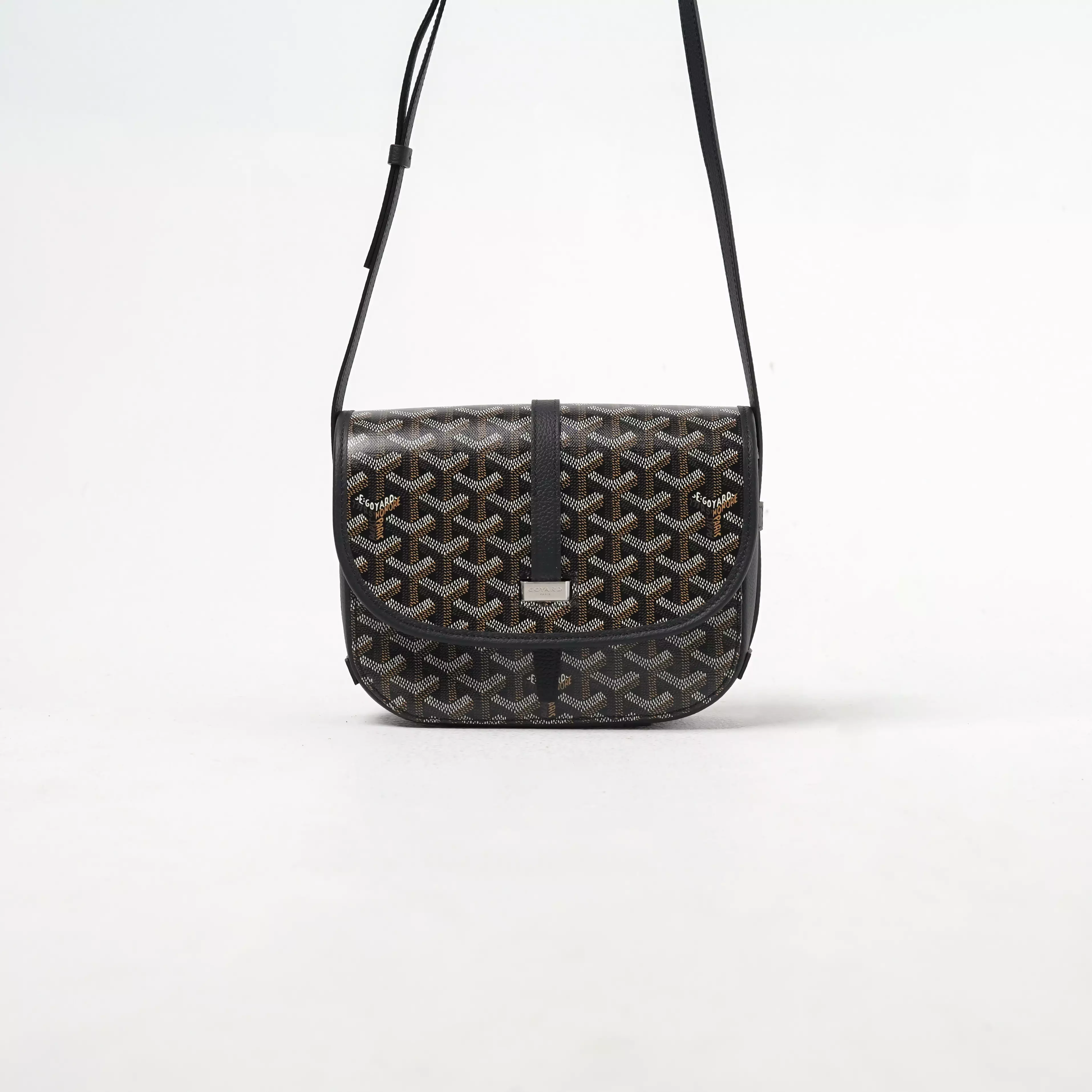 Tas GOYARD BELVEDERE BLACK SHOULDER BAG 100% ORIGINAL