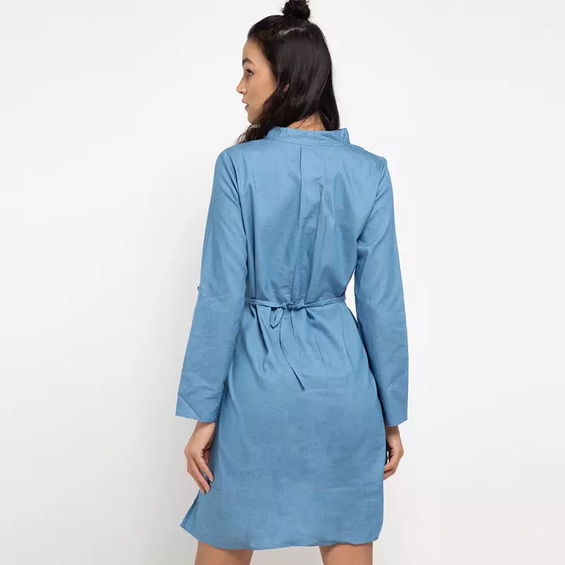 Nabine Denim Dress In Light Blue