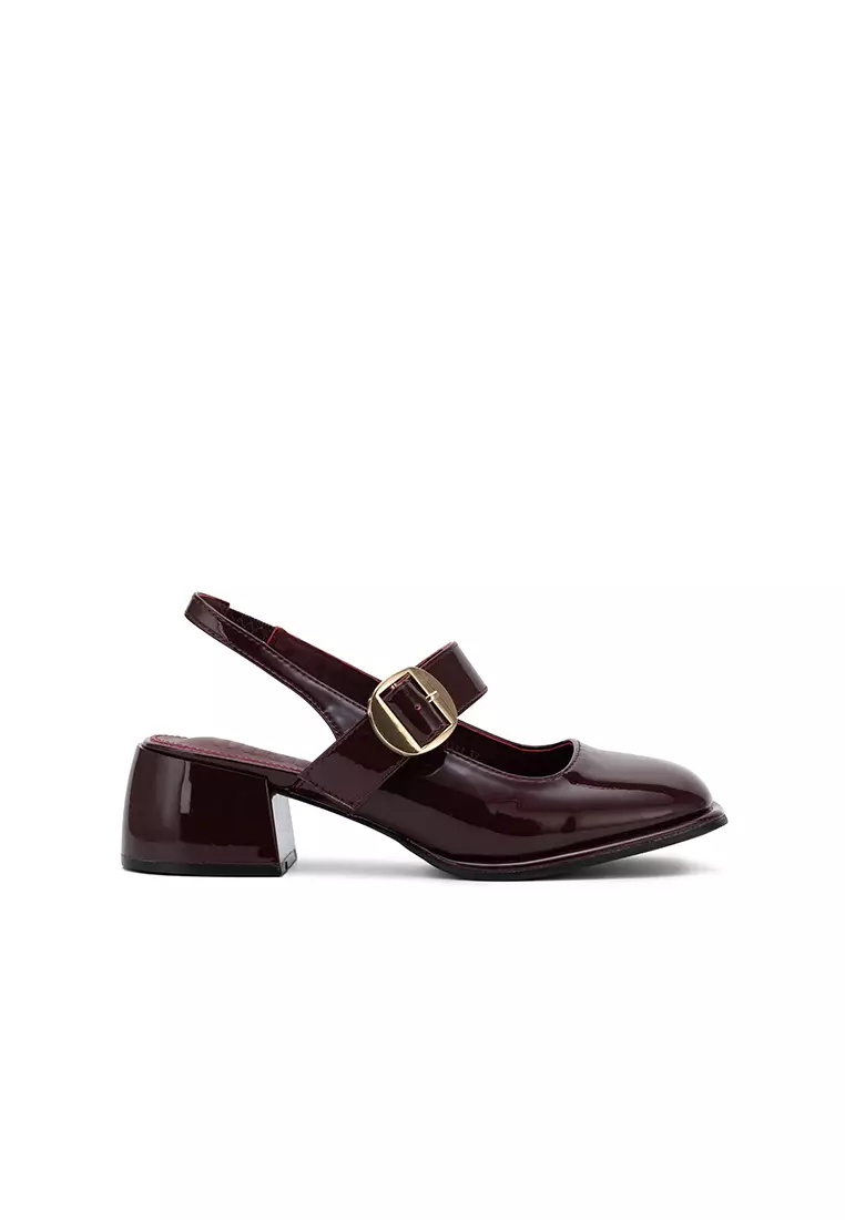 Discount on Nose  shoes - SKU: Mary Jane Slingback Chunky Heel
