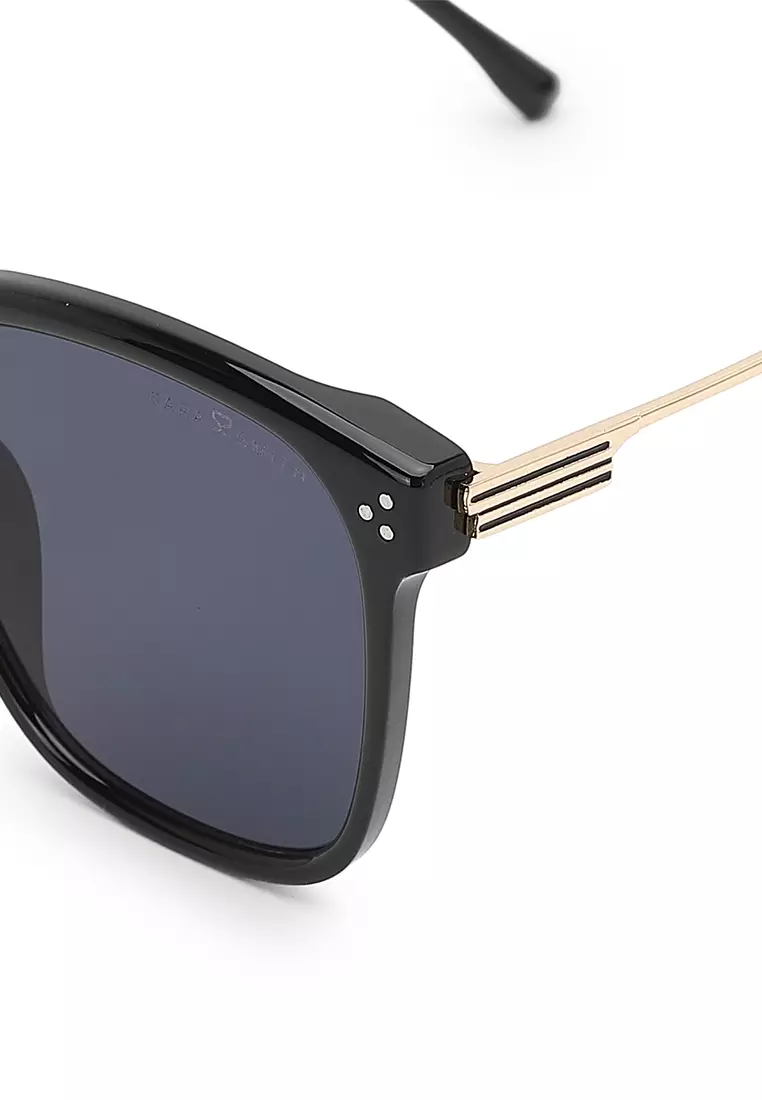 Unisex Fashion Sunglasses - Glossy Black / Grey