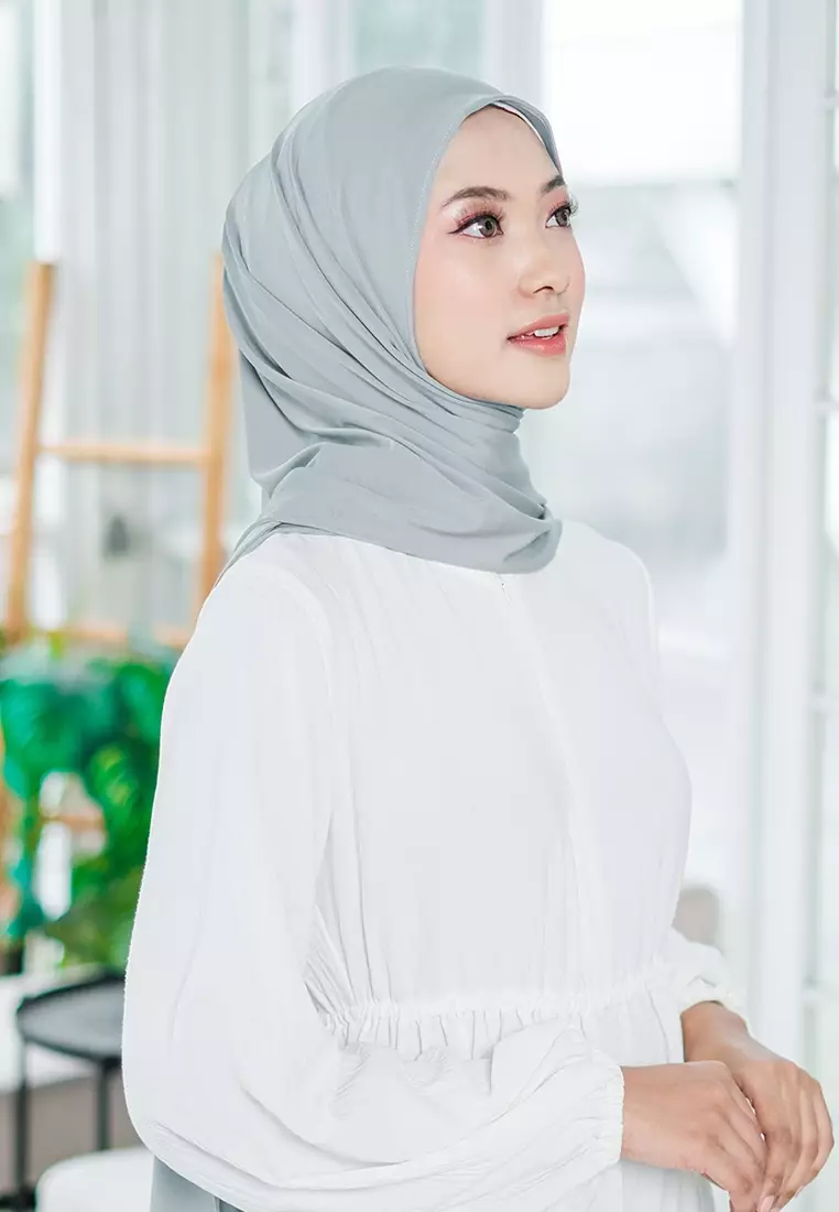 HIJAB INSTAN QILA - LIGHT GREY
