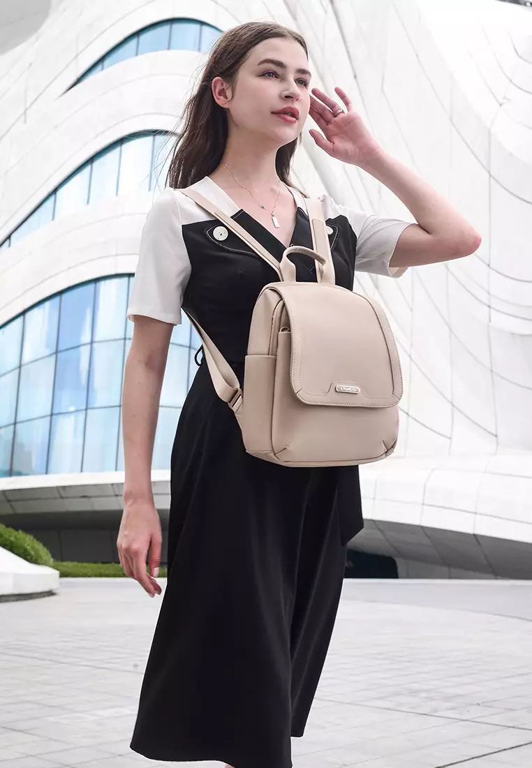 Flap Medium Bag Anti Theft Pocket With Laptop Compartment Backpack For Women