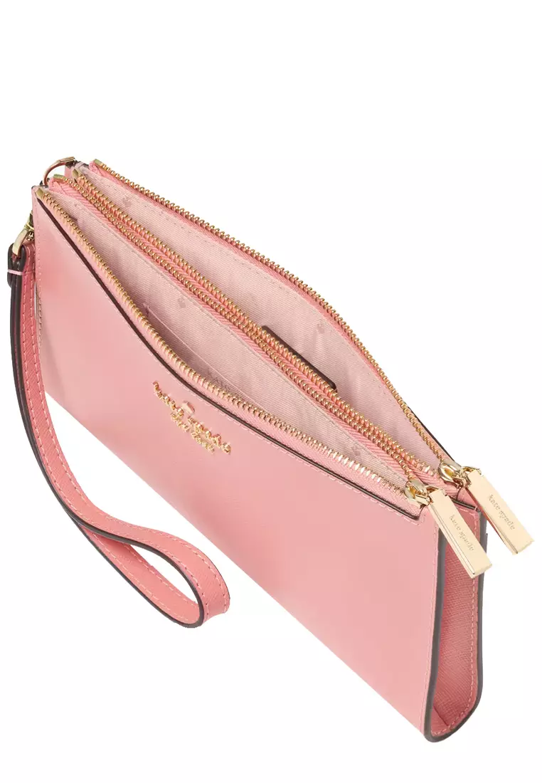 Madison Double Zip Wristlet - Terracotta Tile KC588