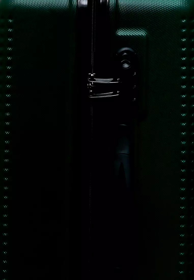 Isvara Tas Koper Hardcase One Set Unisex Large Compartment Suitcase Code Lock System Material ABS+PVC Coated ORIGINAL - Green