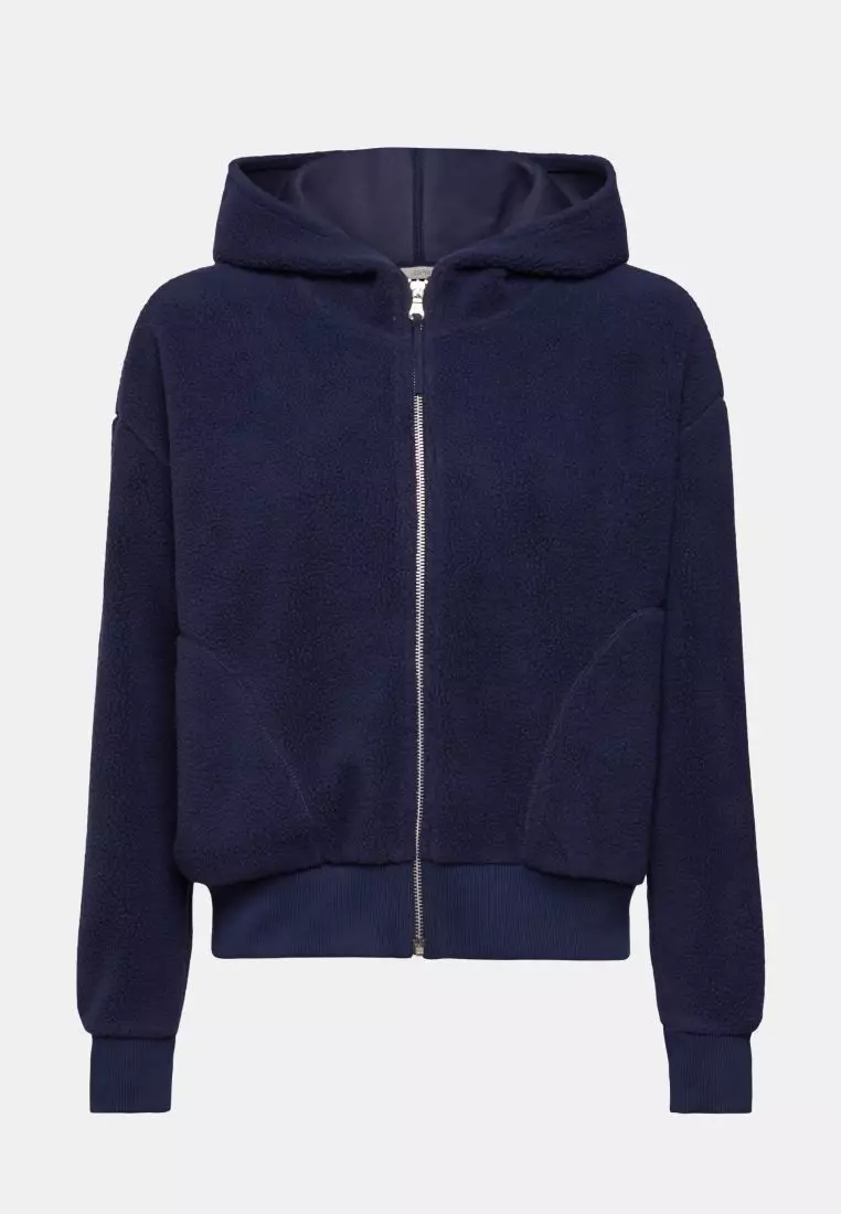 Buy Esprit ESPRIT Teddy borg fleece zip hoodie jacket 2024 Online