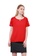 Nicole Exclusives red Nicole Exclusives- Round Neckline Blouse With Lace Trim Detail 54A7FAA38CD07EGS_2