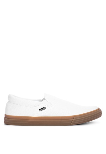 Sonnix white Dartford Slip On Sneakers 0FDCBSH3B8588BGS_1