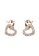 Her Jewellery gold Crown Love Earrings (Rose Gold) - Made with premium grade crystals from Austria F49B6AC30E0C74GS_2