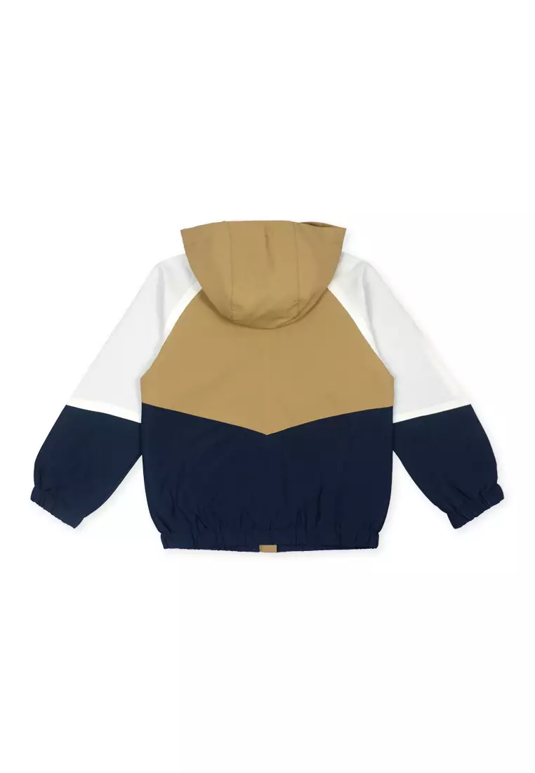 Boys Jacket With Hood And Print Details