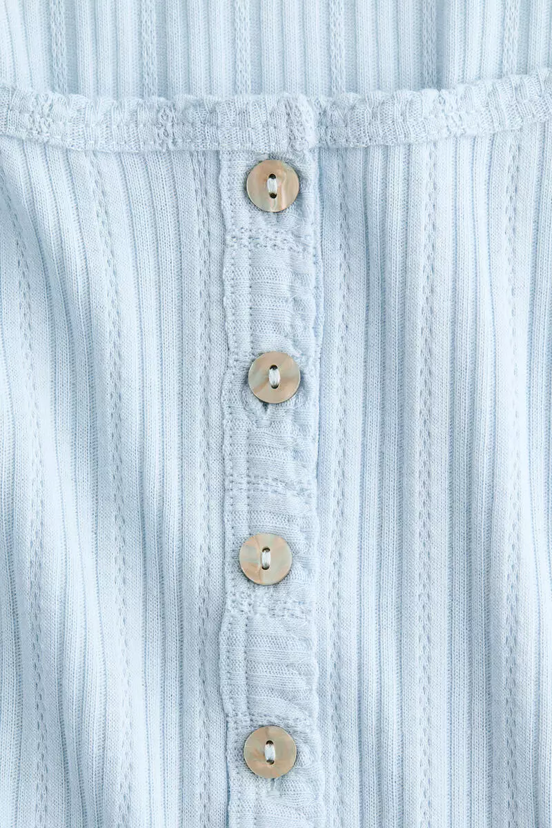 Pointelle-knit top