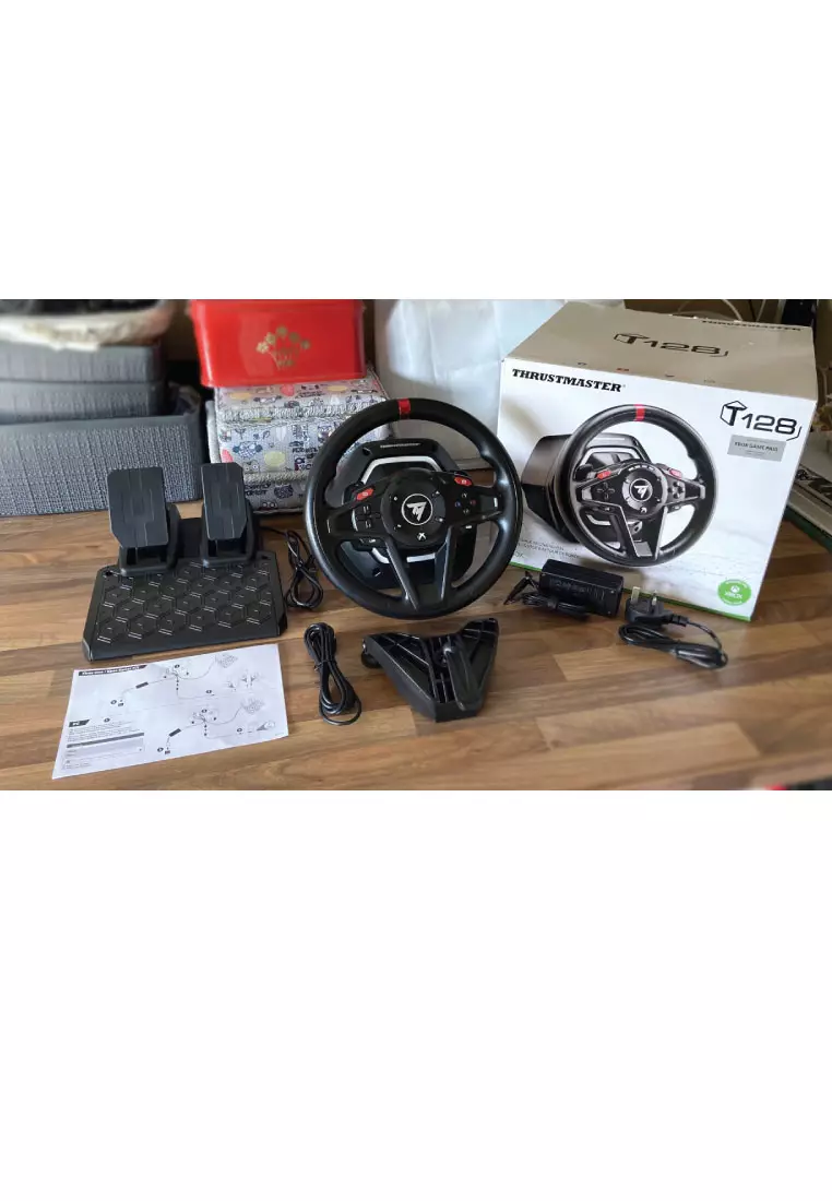 Thrustmaster T128 PS5/PS4/PC Steering Wheel And Pedals Black