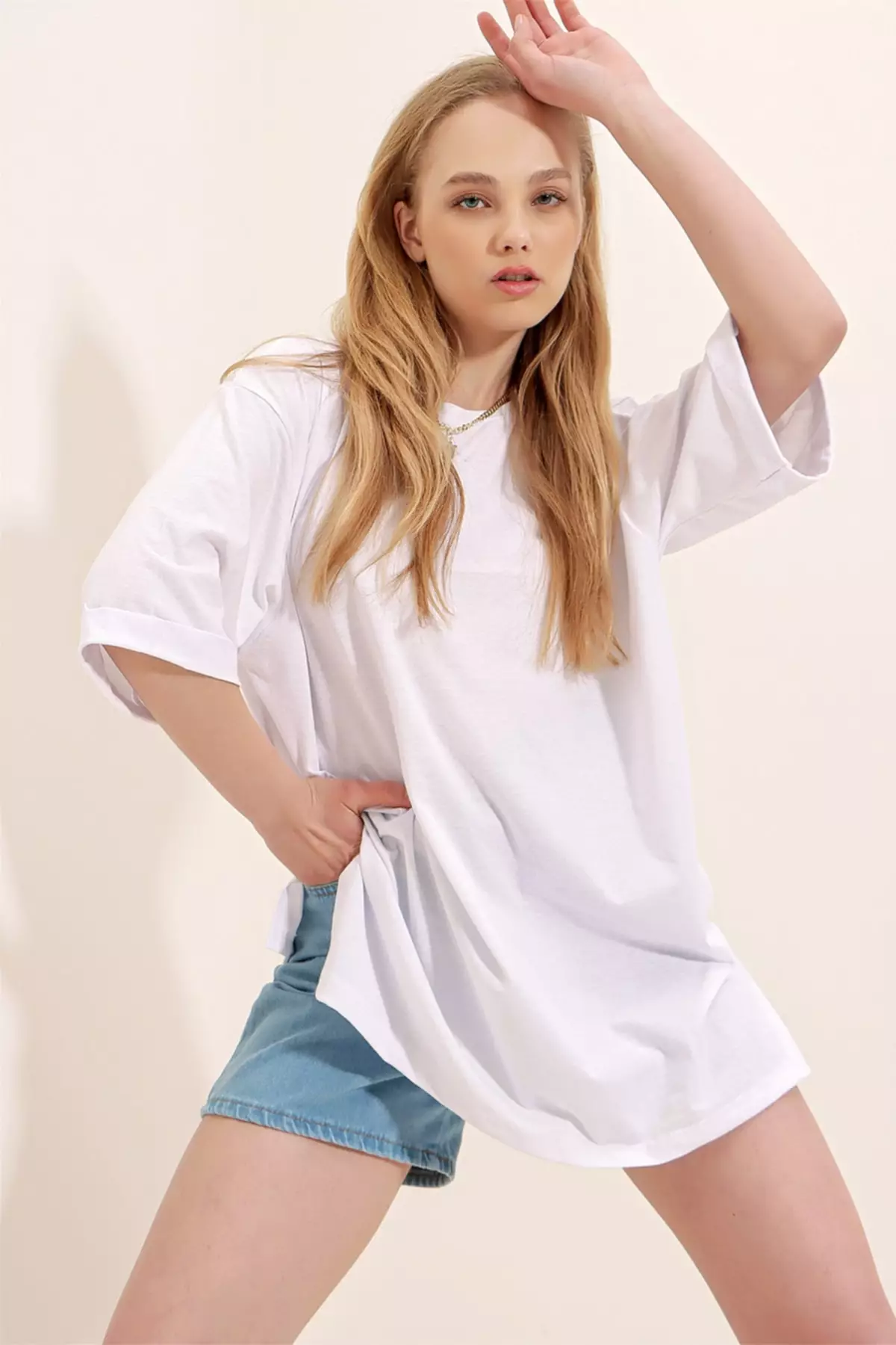 Oversized Cotton Basic T-Shirt