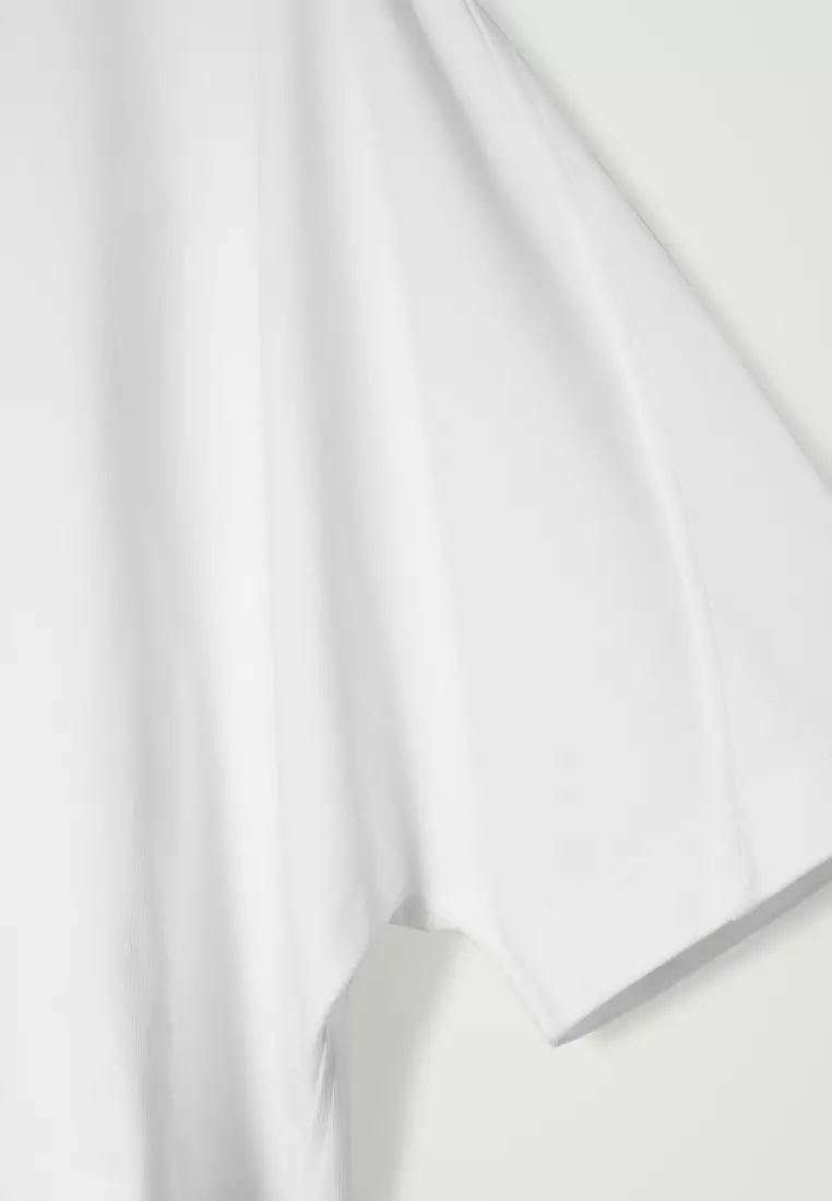 Oversized Heavyweight Mock-Neck T-Shirt