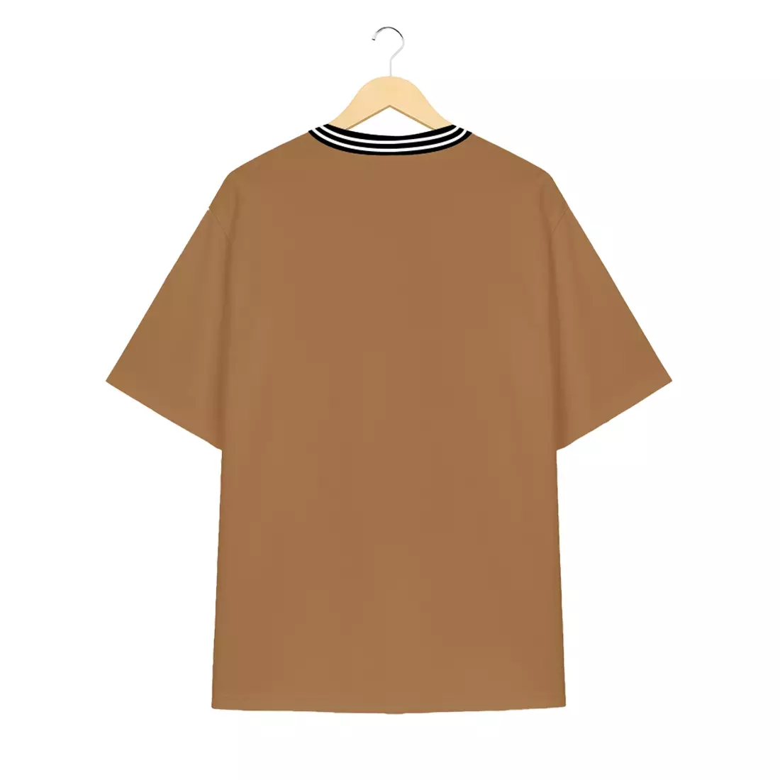 Ryusei Kaos Pria Boxy Oversize Okazaki Brown