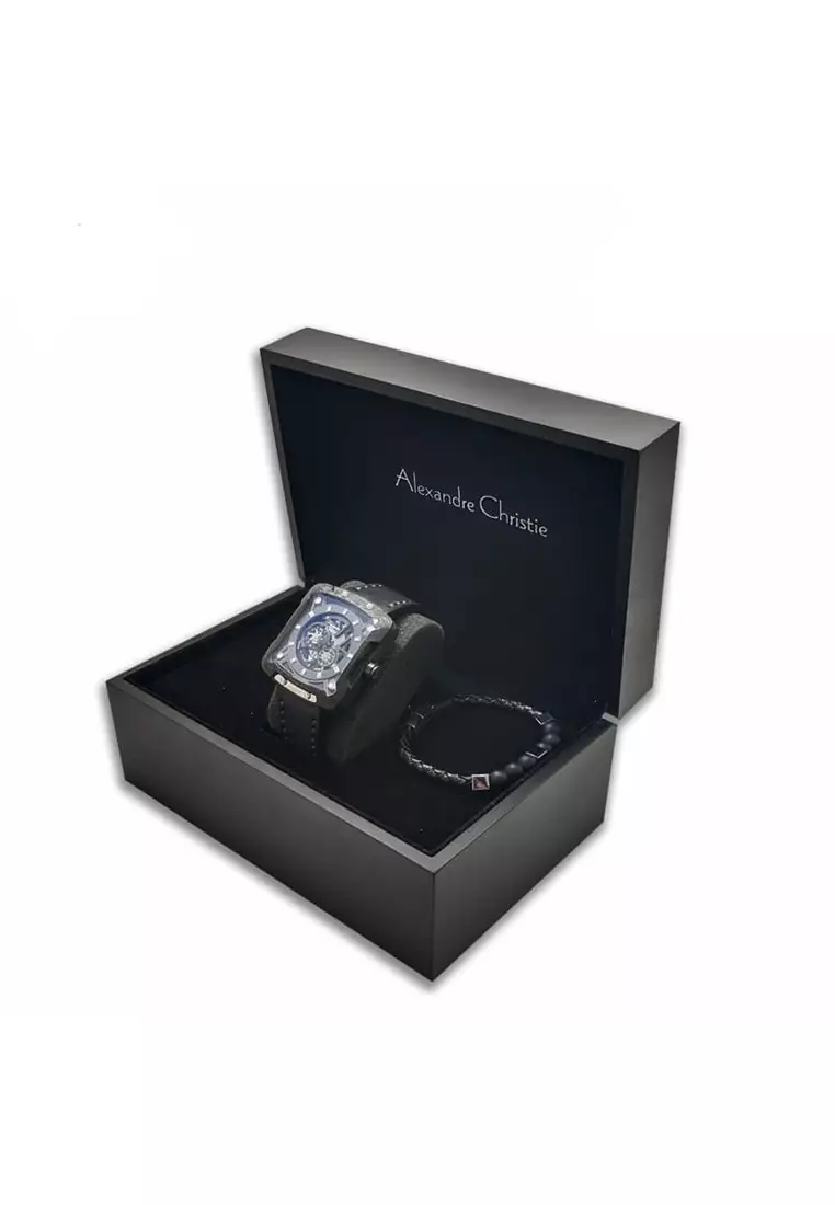 Alexandre Christie AC 3030 MALIPBA(GL) Automatic Jam Tangan Pria Leather Strap Limited Edition