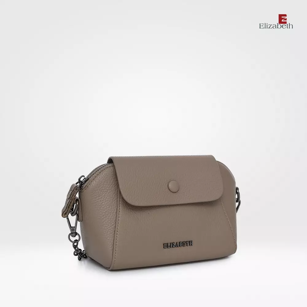 Tas Elizabeth Genuine Leather Mini Sling Bag 0720-0516 Khaki