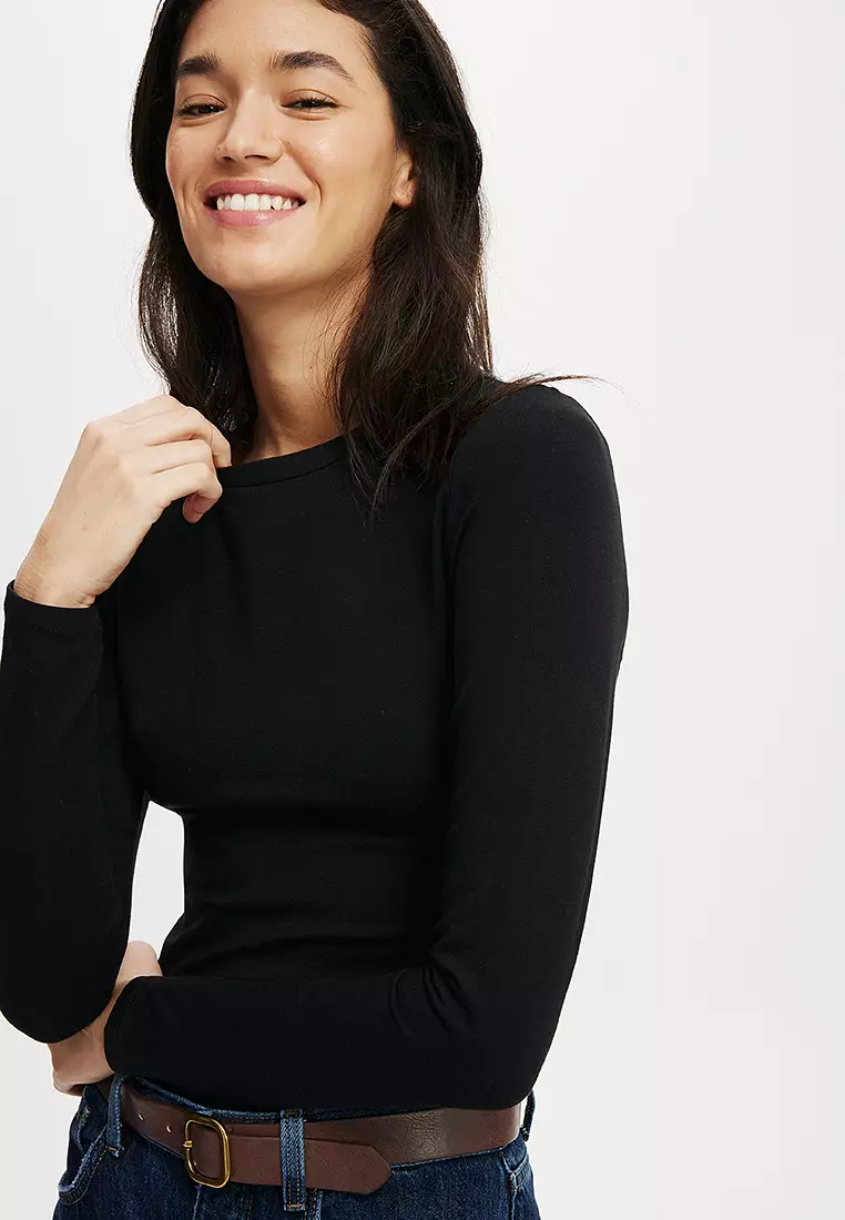 All Day Crew Long Sleeves Top