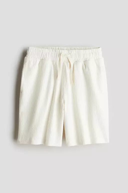 Textured-knit shorts