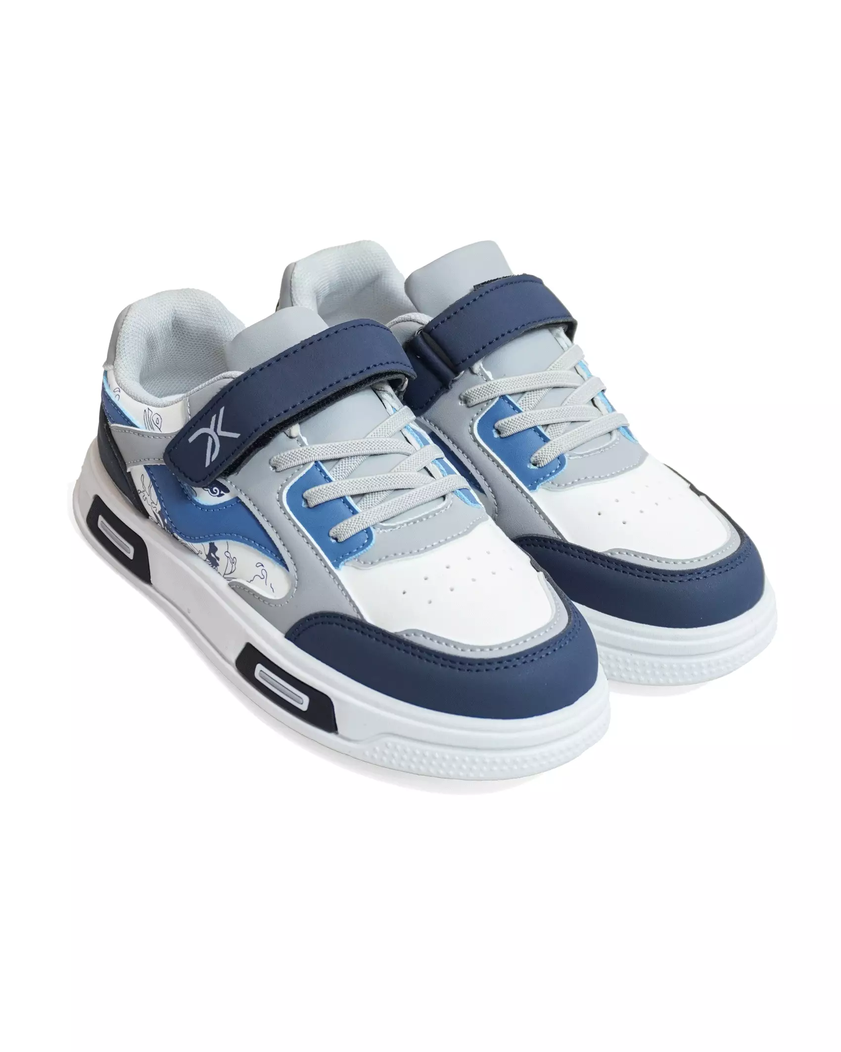 Dr. Kevin Kids Junior Sepatu Sneaker Anak Remaja Tanggung laki dan Perempuan Tali Velcro 481-001