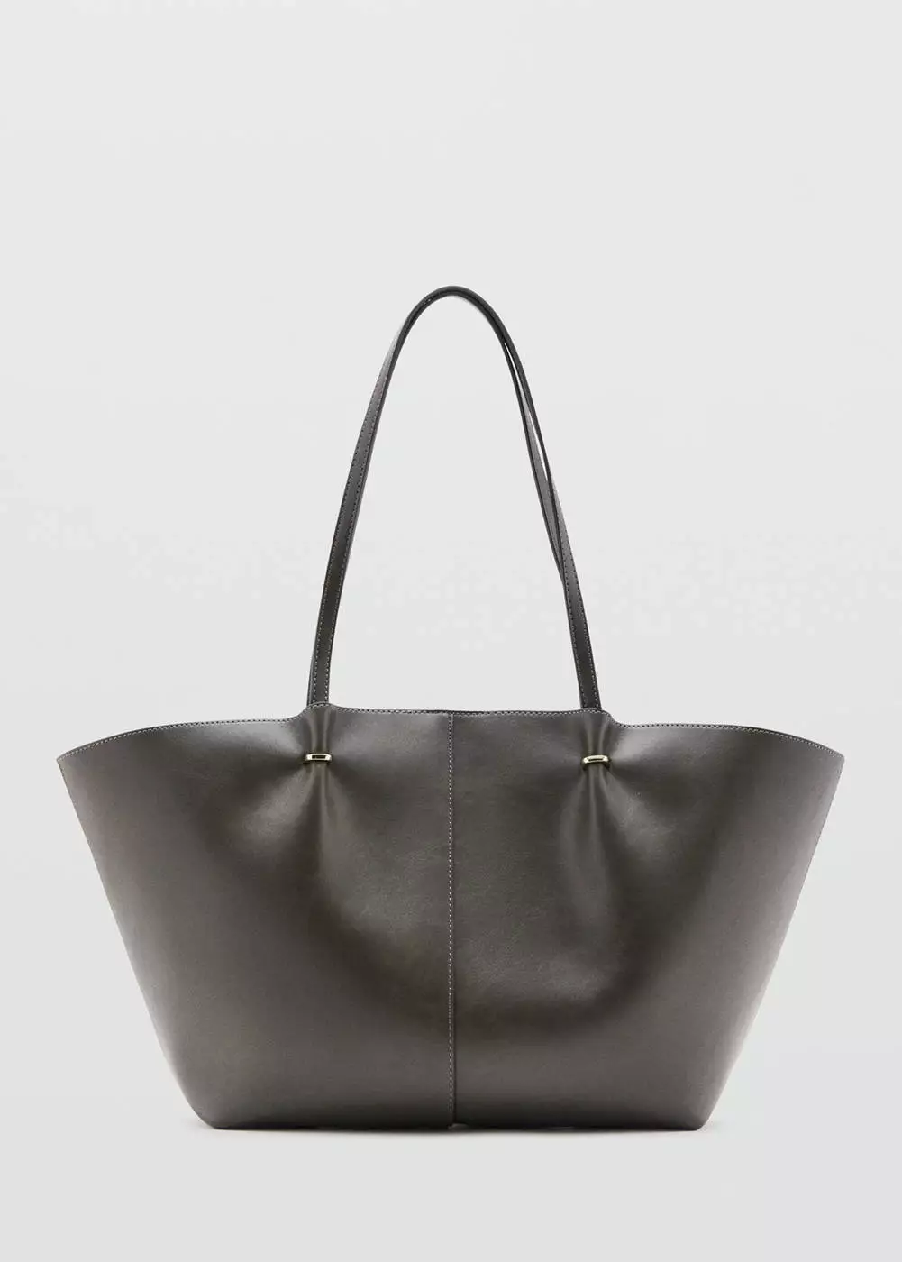 Tas shopper dengan detail metalik