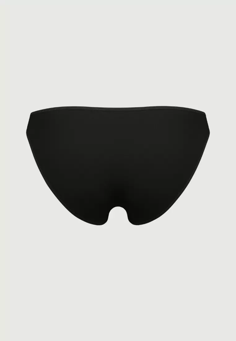 Core Solid Black Classic Bikini Bottom