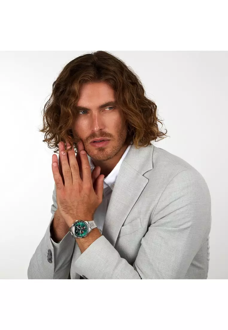 【2年保養】瑪莎拉蒂 Sorpasso 綠色 42MM 男士石英腕錶 R8873624002