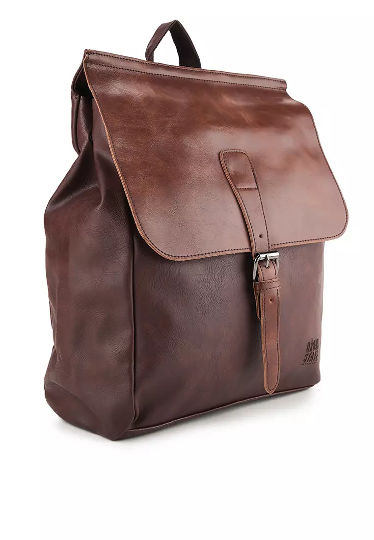 Distressed Leather Hunter Backpack