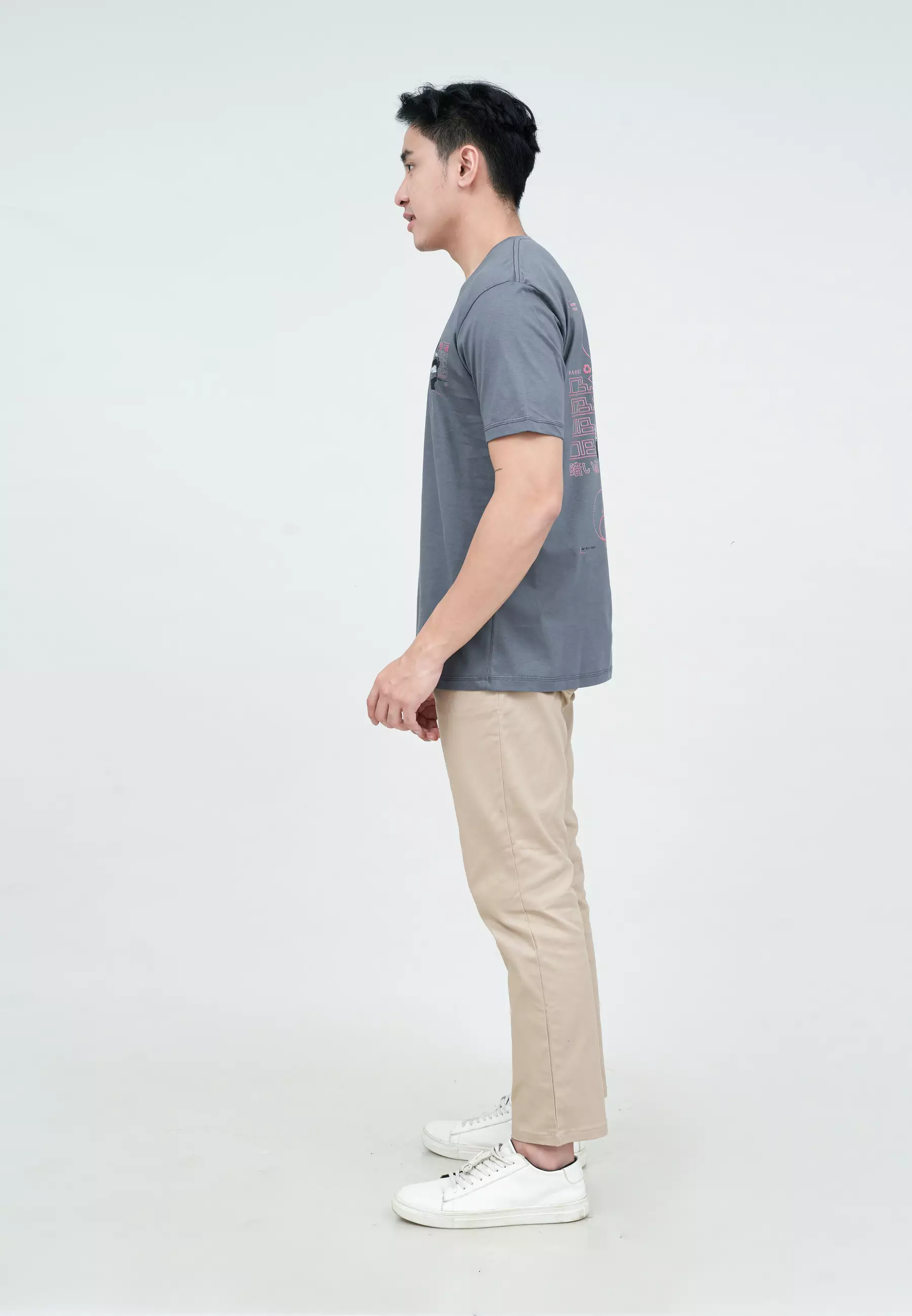 Houseofcuff T-shirt Kaos Abu Motif Warning Size S - 4XL