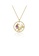 Glamorousky purple 925 Sterling Silver Plated Gold Fashion Temperament Bird Leaf Geometric Pendant with Amethyst and Necklace F9D9AAC8E13756GS_1