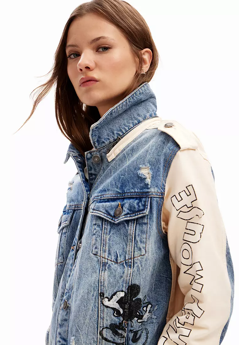 Desigual Woman Mickey Mouse parka jacket.