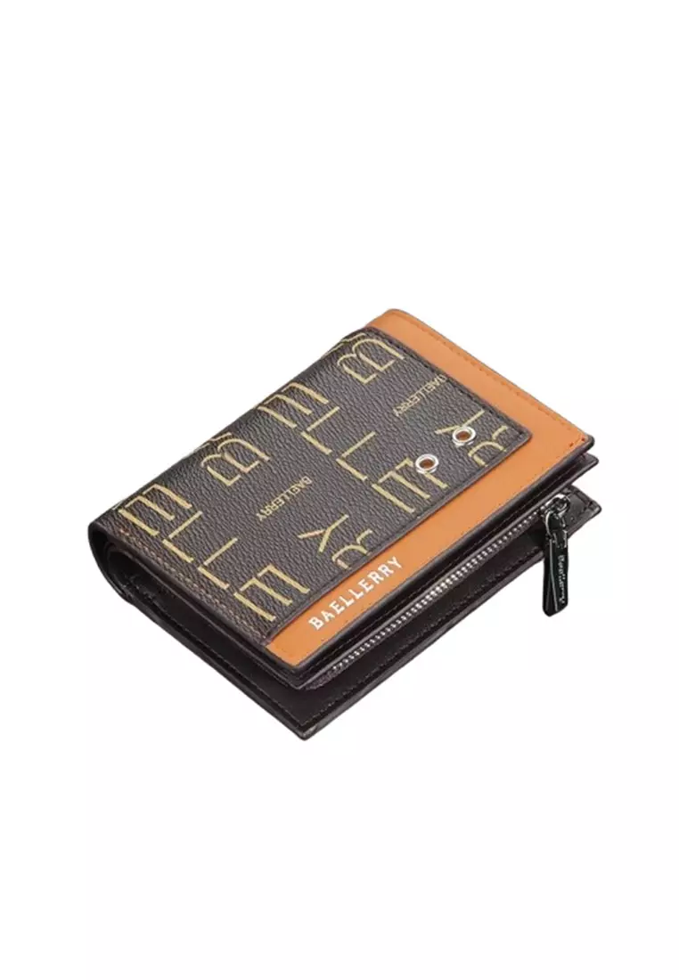 BAELLERRY D2352 Dompet Pria Wanita Bahan Kulit PU Leather Premium BAEOS