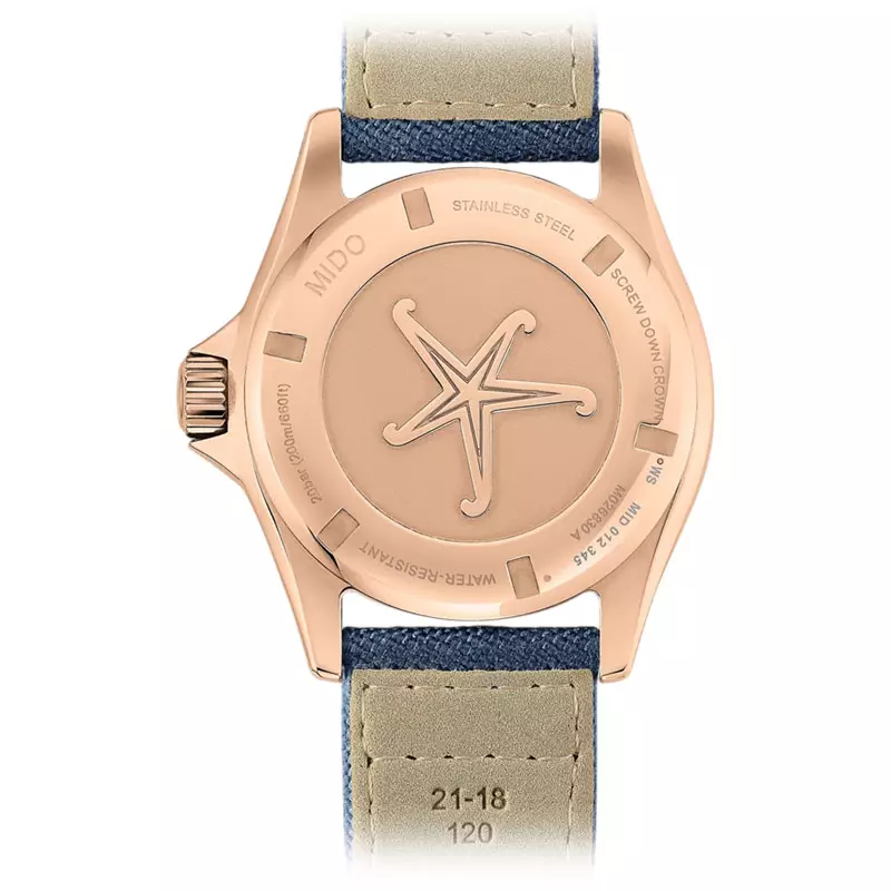 Jam Tangan Pria MIDO Ocean Star M026.830.38.041.00 Automatic Blue Dial Blue Fabric Strap