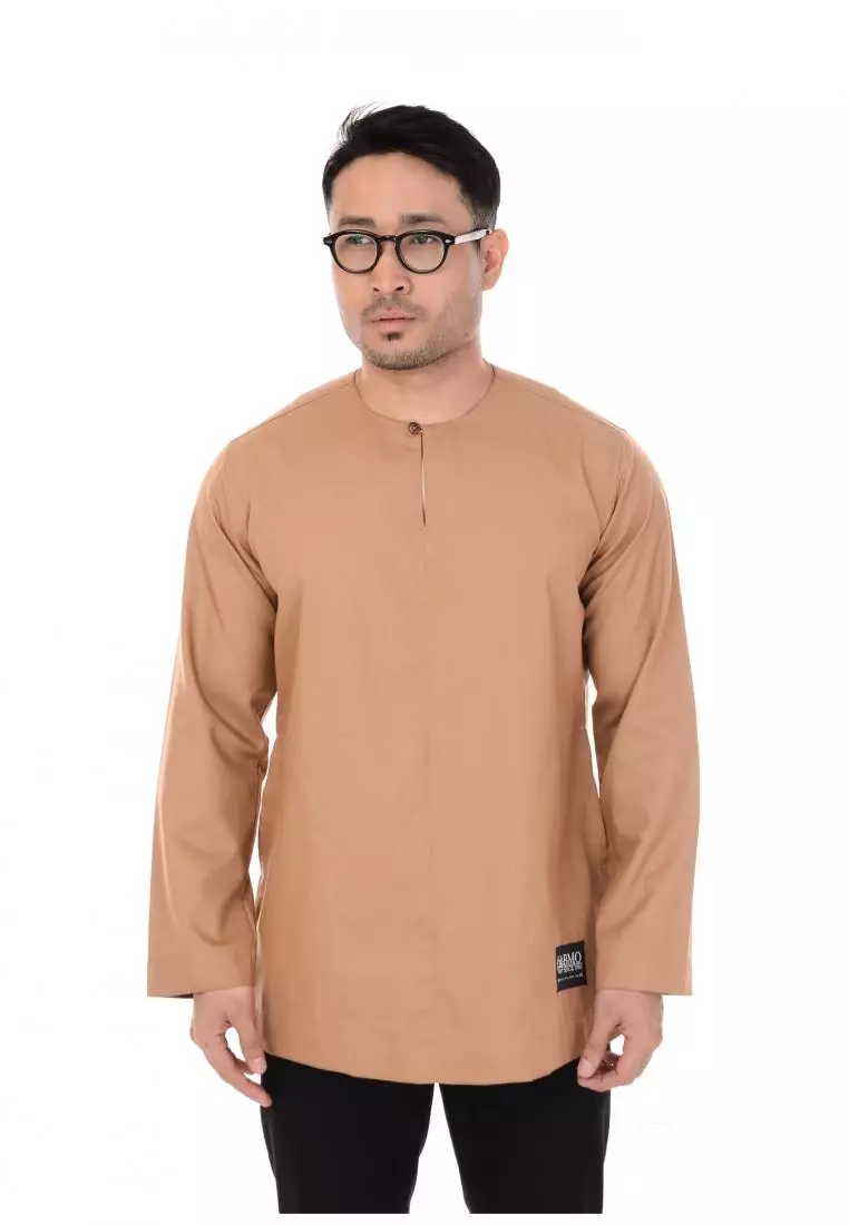 Buy BMO BMO Long Sleeve KURTA KLASIK Light Brown Online ZALORA Malaysia