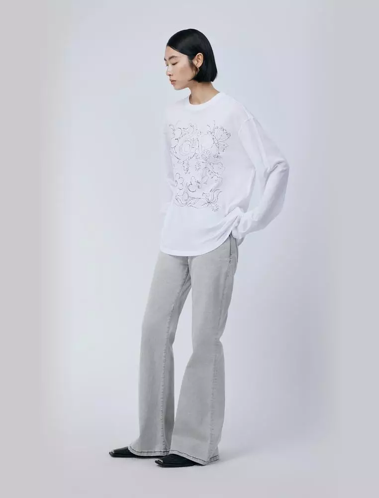 Bootcut Denim Long Pants