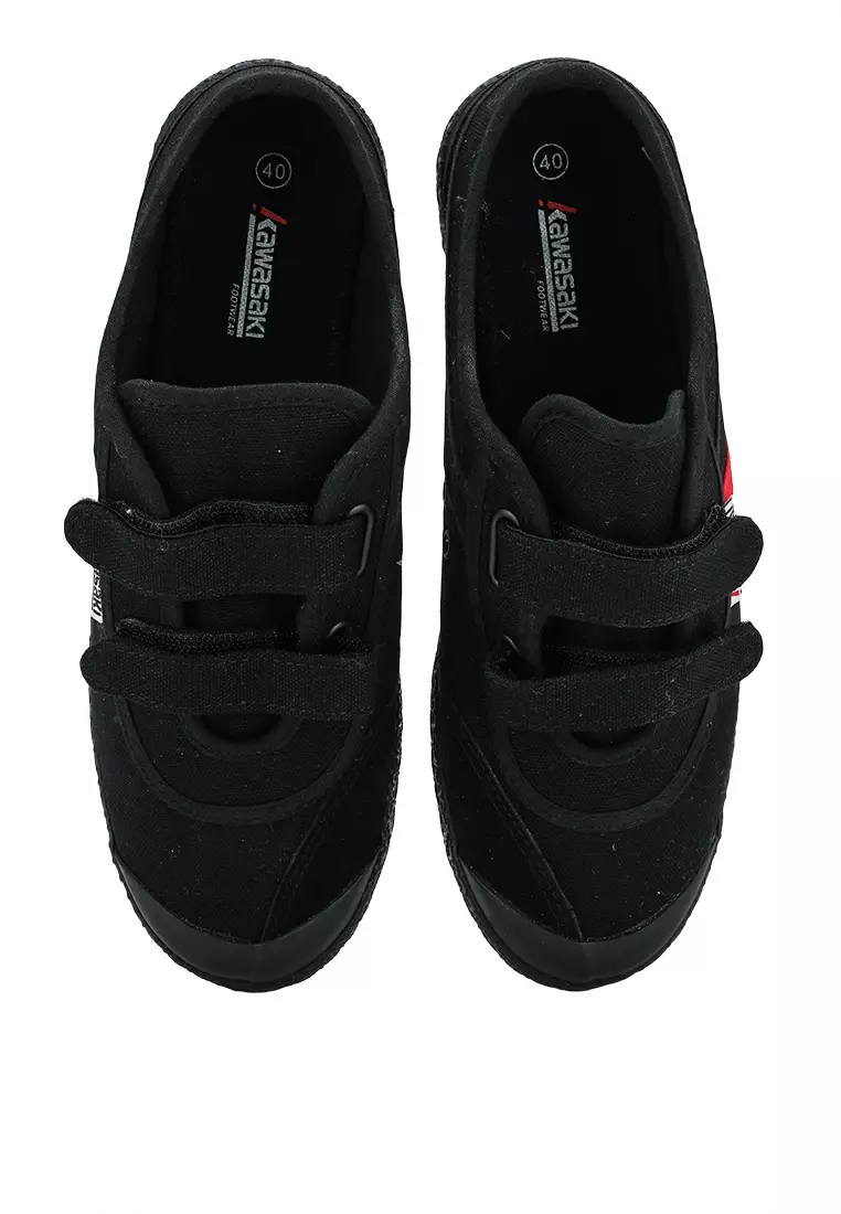 All black velcro best sale sneakers