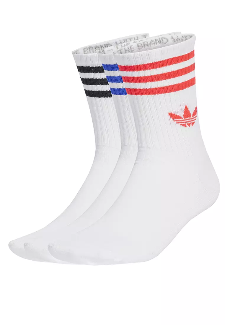 3-Stripes Crew Socks 3 Pairs