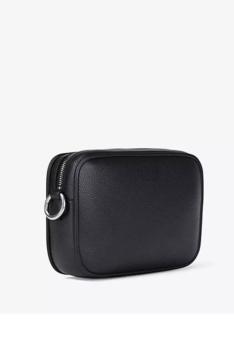 Jet Set Pebbled Leather Camera Crossbody Bag