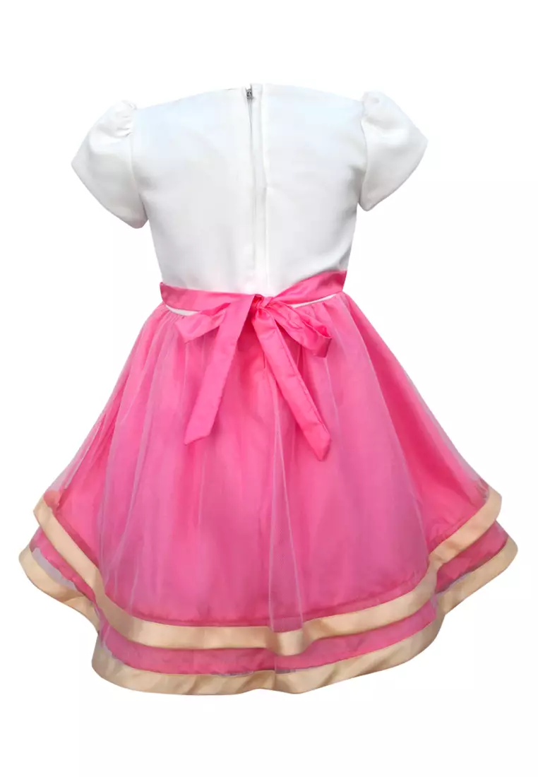 Two Mix Dress Anak Fashion / Pakaian Anak Perempuan / Baju Anak Perempuan / Gaun Anak 4050