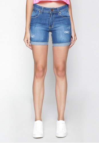 2Nd Red Ripped Denim Shorts 261621