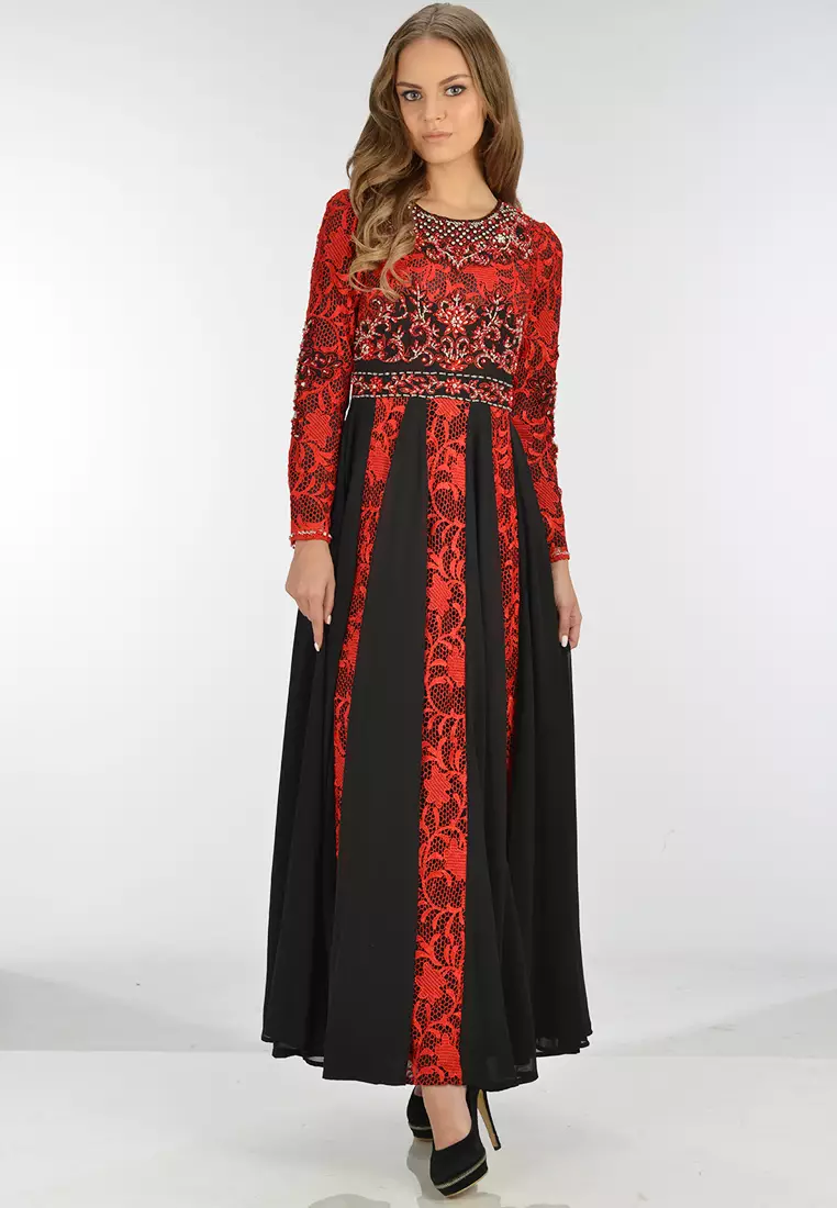 Bibiq Gamis Brokat Sifone Sutra