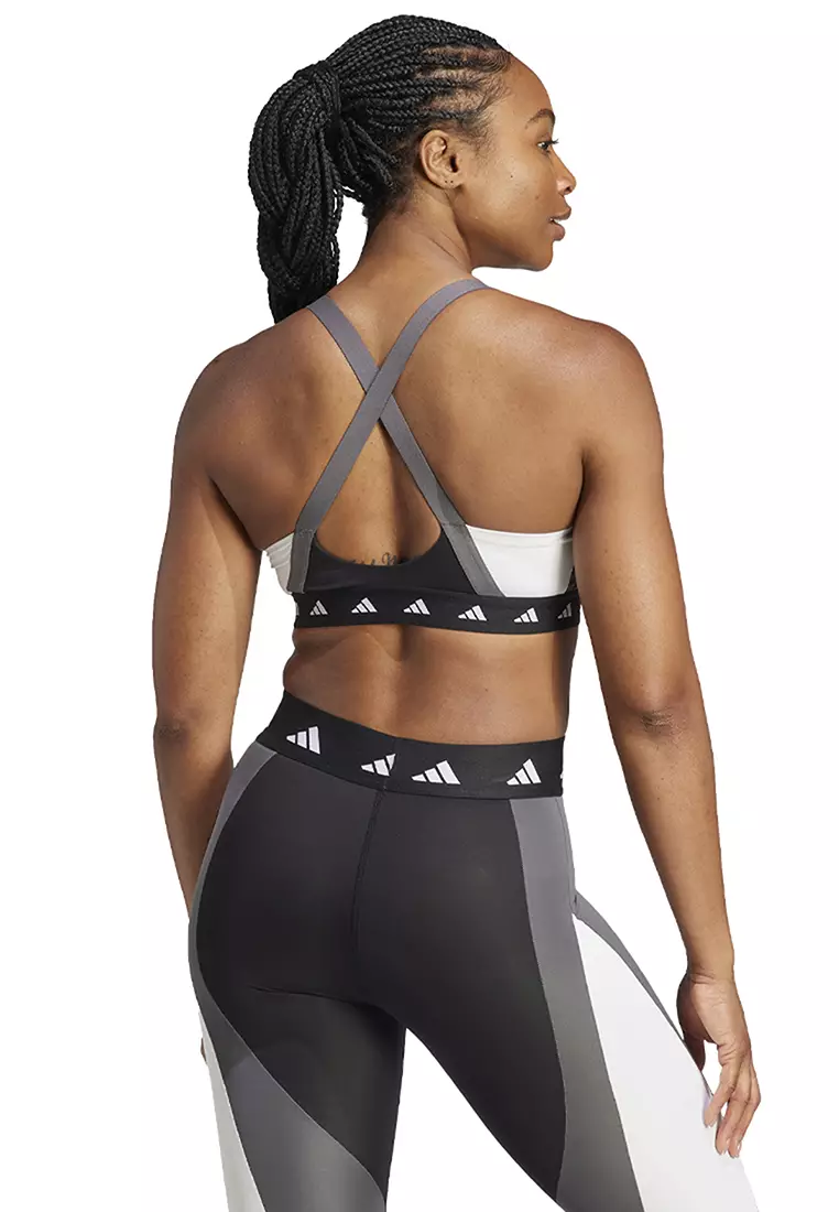 Buy ADIDAS powerimpact training medium-support techfit colorblock bra in  Black/White/Grey Six 2024 Online