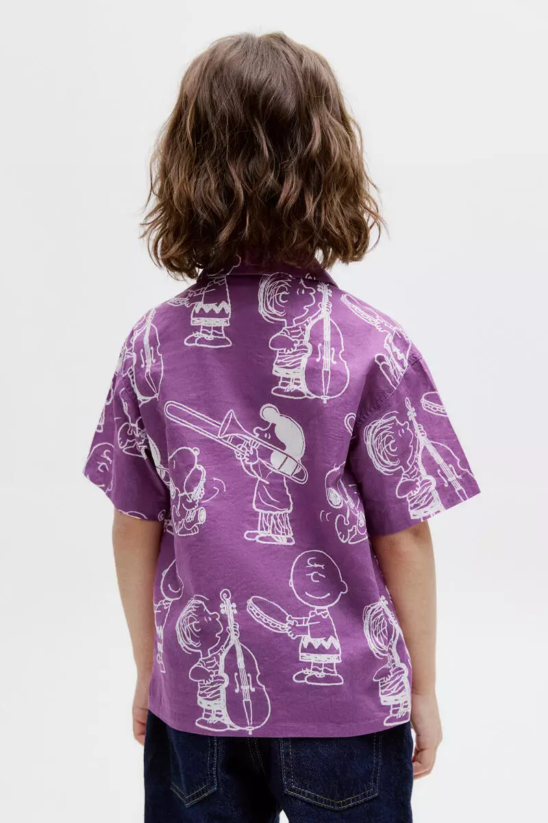Patterned resort shirt