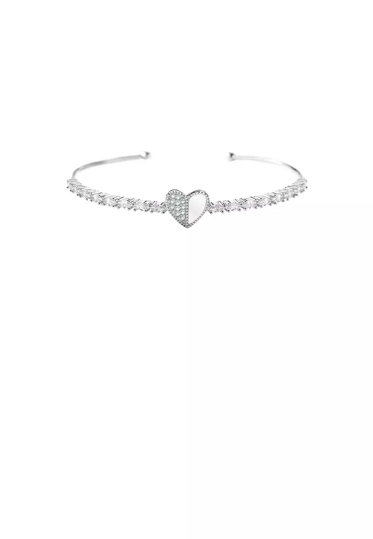 Adjustable silver deals bangle